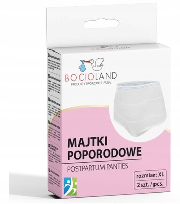 MAJTKI POPORODOWE SIATECZKOWE XL 2 SZT BOCIOLAND