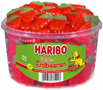 Haribo Riesen Erdbeeren Żelki truskawki 150 szt.