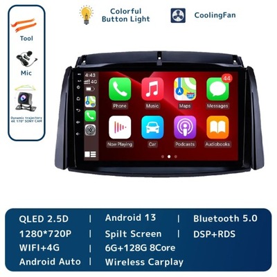 NAVEGACIÓN GPS PARA RENAULT KOLEOS 2008-2016 RADIO DE AUTOMÓVIL BEZPRZEWODOWE CARPLAY  