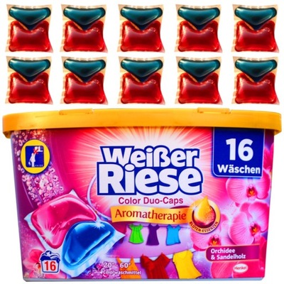 Weisser Riese Duo Kapsułki do prania kolorów 16szt