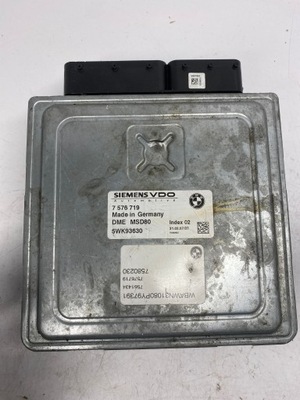 Блок керування bmw 7576719 5wk93630 dme msd80 фото №1