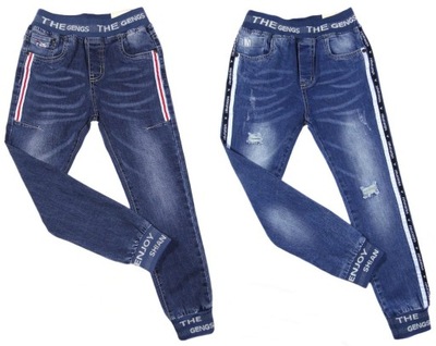 JOGGERY spodnie jeans 164A+C DENIM 158/164 stretch