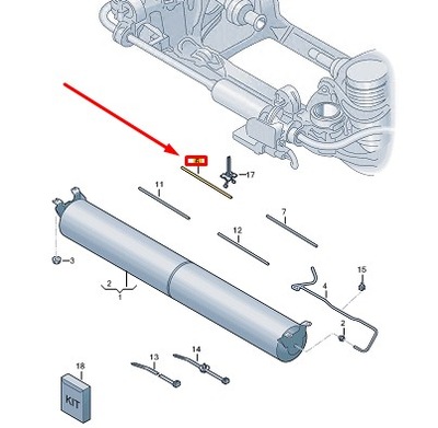 Audi e-tron gt передняя часть left air suspension compressor line 9j1616675d фото №1