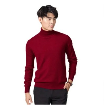 Golf Kaszmirowy sweter z domieszką bawełny dla mężczyzn