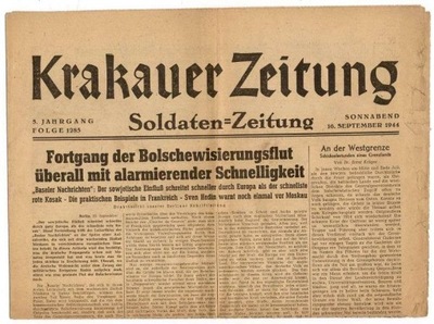 Krakauer Zeitung Folge 1285 16 IX 1944