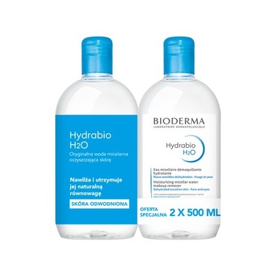 Bioderma Hydrabio H2O płyn micelarny 2x500ml