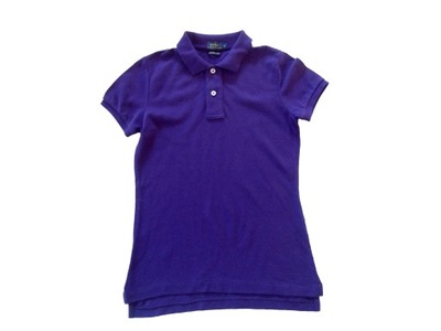 RALPH LAUREN fioletowa koszulka polo S SKINNY POLO