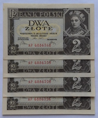 2 ZŁOTE 1936 SER. AP (J4) - ST. 1-