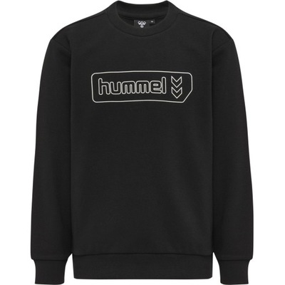 HUMMEL CZARNA BLUZA SPORTOWA LOGO N8C HMR__122-128