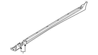Молдинг порог левая volvo оригинальный номер 32270136 фото №1