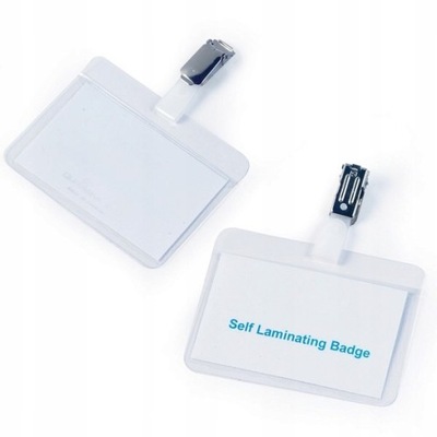 IDENTYFIKATOR Z KLIPSEM SAMOLAMINUJĄCY DURABLE 25szt.