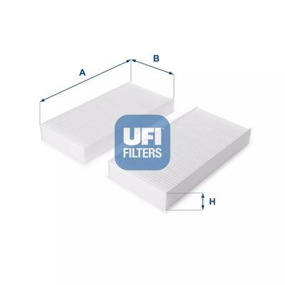 ФИЛЬТР, ВЕНТИЛЯЦИЯ СТОРОНЫ ПАССАЖИРА UFI 53.108.00