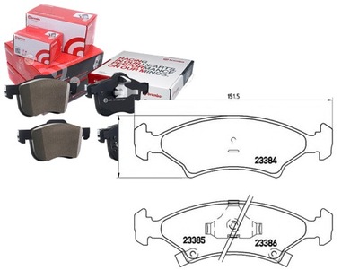 BREMBO ZAPATAS DE FRENADO KIA MENTOR 1.6 I (FA)  