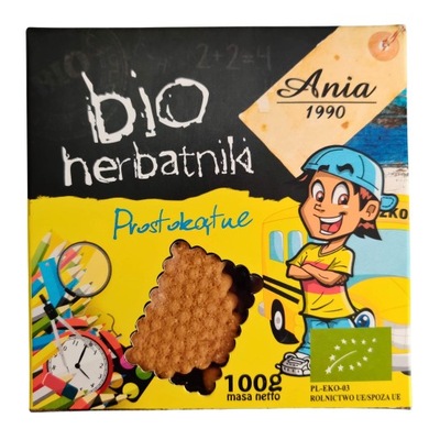 Herbatniki prostokątne BIO 100 g - Ania