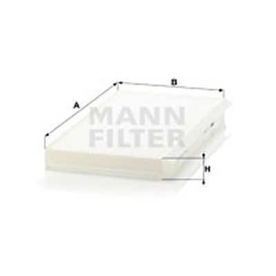 FILTR, VENTILACIÓN PRZESTRZENI PASAZERSKIEJ MANN-FILTER CU 3139  