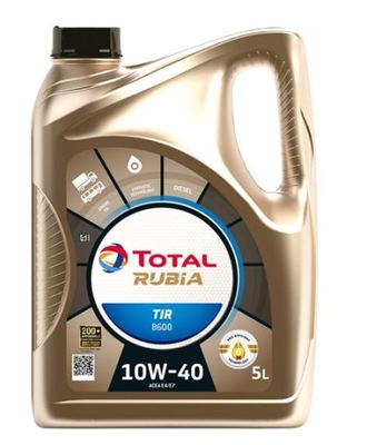 ACEITE TOTAL RUBIA 8600 10W40 5L  