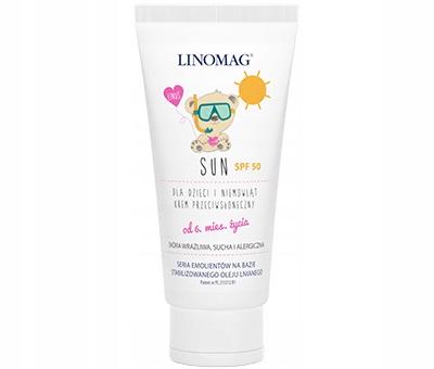Linomag SUN SPF 50 krem z filtrem dla dzieci 6m+