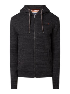 SUPERDRY ORANGE CALI LABEL ZIP HOODIE MĘSKA BLUZA Z KAPTUREM r. L