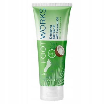 AVON Złuszczający Scrub do stóp Peeling Kokos i Limonka