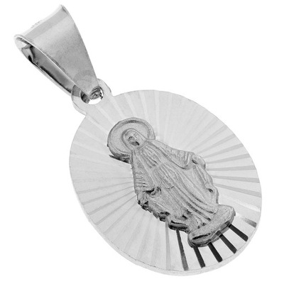 Srebrny cudowny medalik Niepokalanej srebro 925