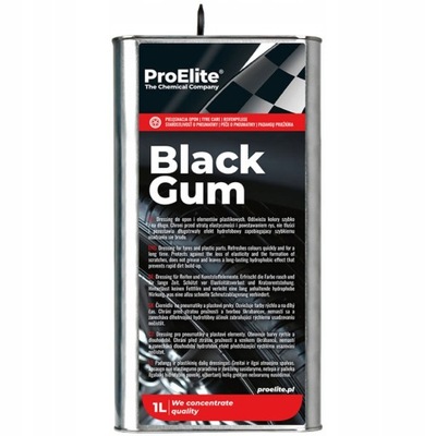 ProElite Black Gum Czernidło Do Opon Plastików 1L