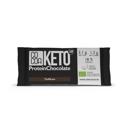 Czekolada KETO Proteinowa smak Tiramisu BIO 40g - COCOA