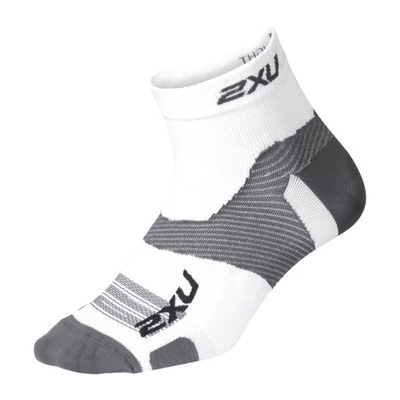 Skarpety sportowe 2XU Vectr Ultralght 1/4 Crew białe 42-46 EU