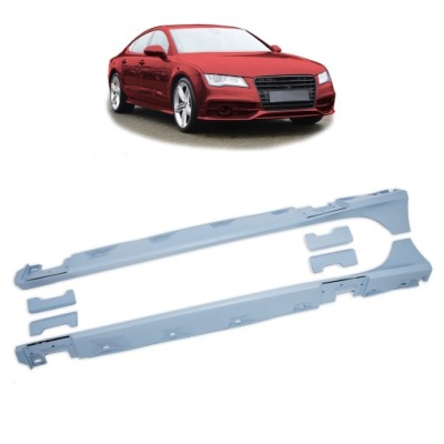 Пороги спортивні do audi a7 4g sportback 2011 - 2015 w стиль rs фото №1