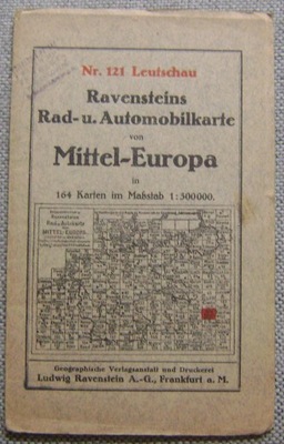 LEWOCZA -MAPA ROWEROWA I SAMOCHODOWA -1910 rok