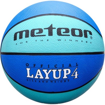 Piłka koszykowa Meteor Layup niebieska 07028 r 4