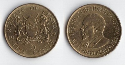 KENIA 1978 5 CENTS