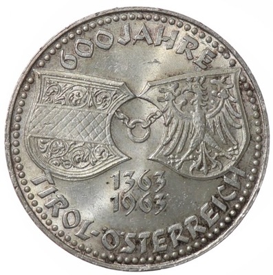 50 szylingów - Tyrol - Austria - 1963 rok