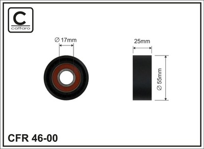 CAFFARO 46-00 ROLL NAPINACZA, BELT WEDGE MULTI-RIBBED  