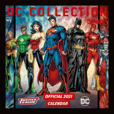 DC Comics bohaterowie kalendarz 2021 30x30 cm