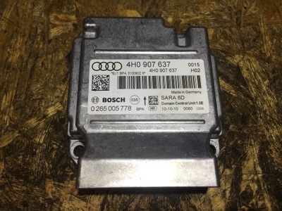 Audi a8 d4 модуль датчик подушка безпеки 4h0907637 фото №1