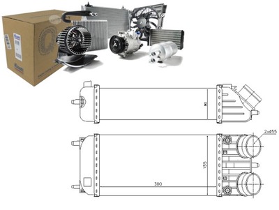 Интеркулер citroen ds3 ds ds 3 peugeot 207 208 i фото №1