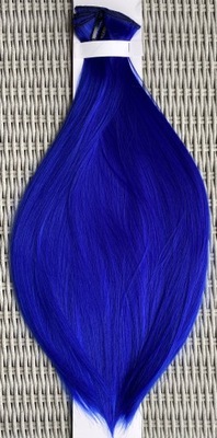 Włosy doczepiane, niebieski, clip in, 16 klipsów