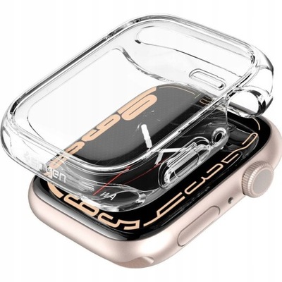 Etui do Apple Watch 9 / 8 / 7 45mm, Spigen Ultra Hybrid, przezroczysty case