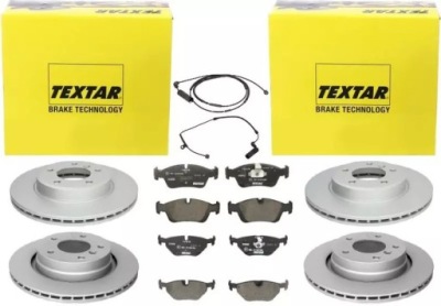 Textar гальмівні диски+ гальмівні колодки перед+ задня bmw 3 e46 300mm фото №1