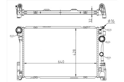 TYC РАДИАТОР ВОДЫ MERCEDES W204 S204 07-14 721-0015