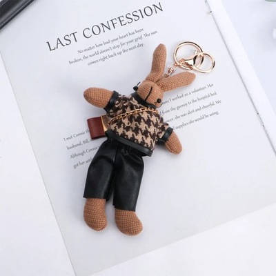 KIDS BOYS CARTOON KEY HOLDER CLOTH KOREAN ESTILO KEY RING LADY RABBIT  