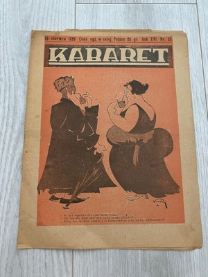 TYGODNIK SATYRYCZNO HUMORYSTYCZNY KABARET 1928