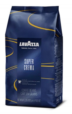 Kawa LAVAZZA SUPER CREMA ESPRESSO BLUE ziarnista 1 kg