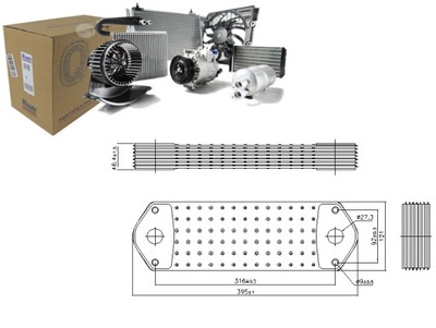 Радиатор масла scania 4 p g r t dc11.01-dt12.14 05.96- nissens фото №1