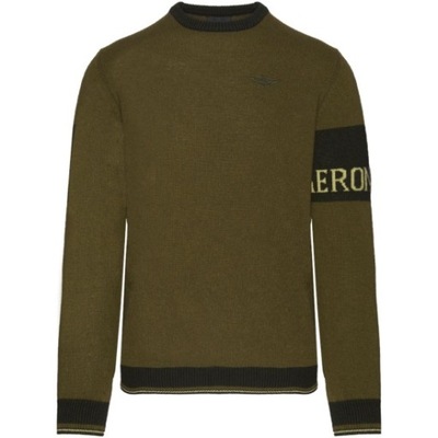 Sweter Męski Aeronautica Militare Zielony r. L