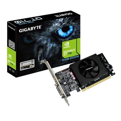 Gigabyte Low Profile NVIDIA, 2 GB, GeForce GT 710, GDDR5, PCI Express 2.0,