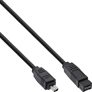 InLine 1 m 9-pinowy męski na 4-pinowy męski kabel FireWire 1394b