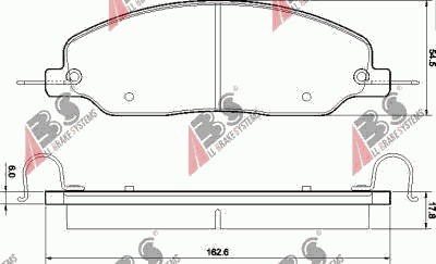 КОЛОДКИ ГАЛЬМІВНІ FORD MUSTANG 05- ПЕРЕД