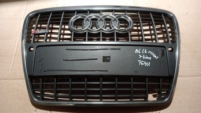 Audi a6 c6 s-line решітка радіатора решітка радіатора хром defekt фото №1