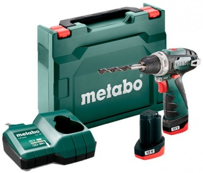 WKRĘTARKA METABO 2X АККУМУЛЯТОР ЗАРЯДНОЕ POWERMAXX BS BASIC 600984500 12V